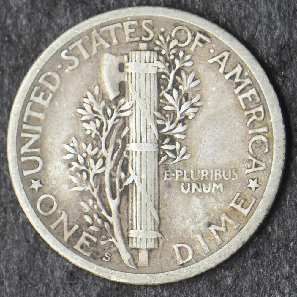 1917-S Mercury Silver Dime 10C - COINGIANTS -