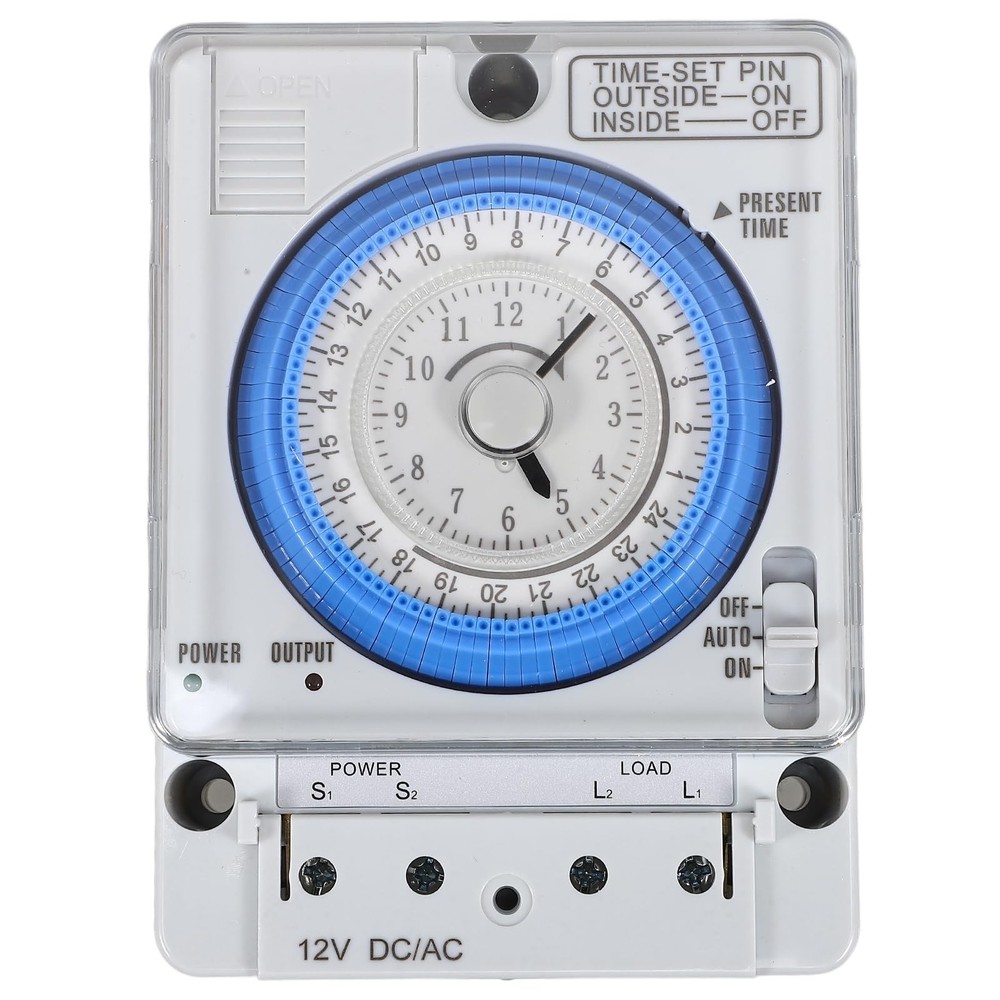 TEHAUX Precise Mechanical Timer, Adjustable Mechanical Time Control Switch, 1...