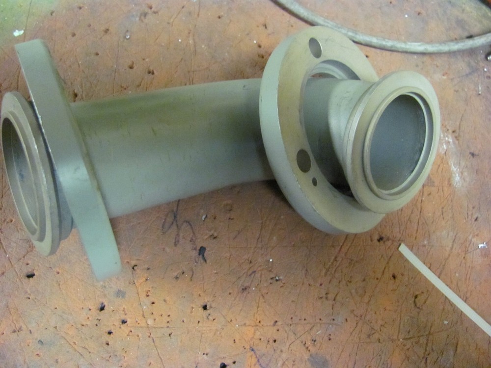 GRAY ELBOW LINE SECTION 1 5/8 CONNECTOR 31966 1 CO 233 HAM AMPLIFIER