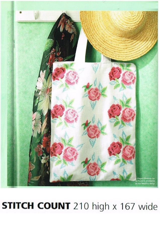 ROSE BAG     CROSS STITCH PATTERN ONLY    ALS - EE