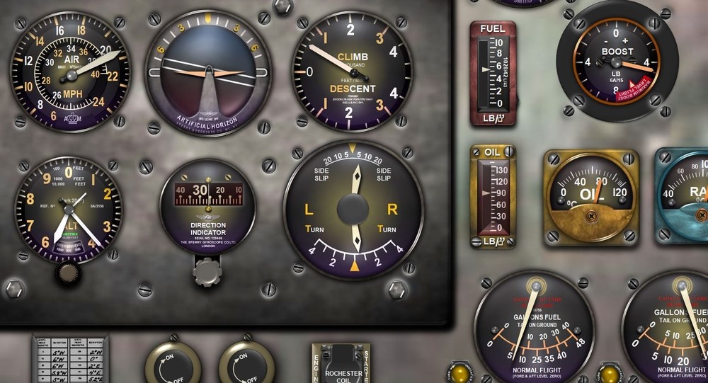SPITFIRE COCKPIT instrument panel CDkit