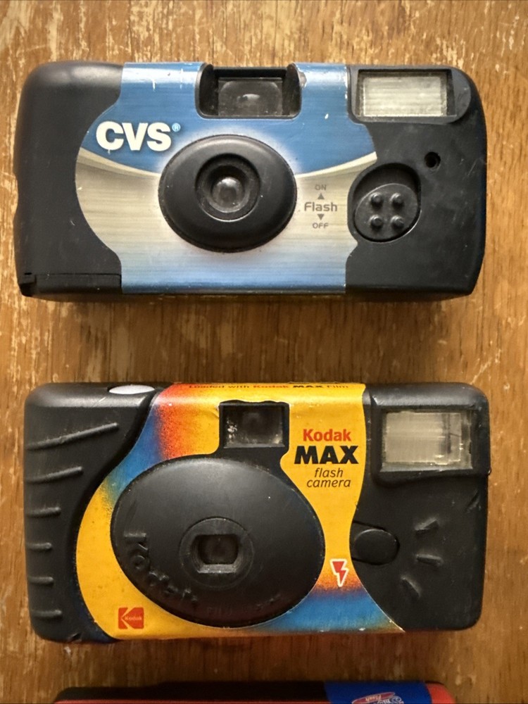 Lot Of 6 Empty Single Use Cameras - USED UP