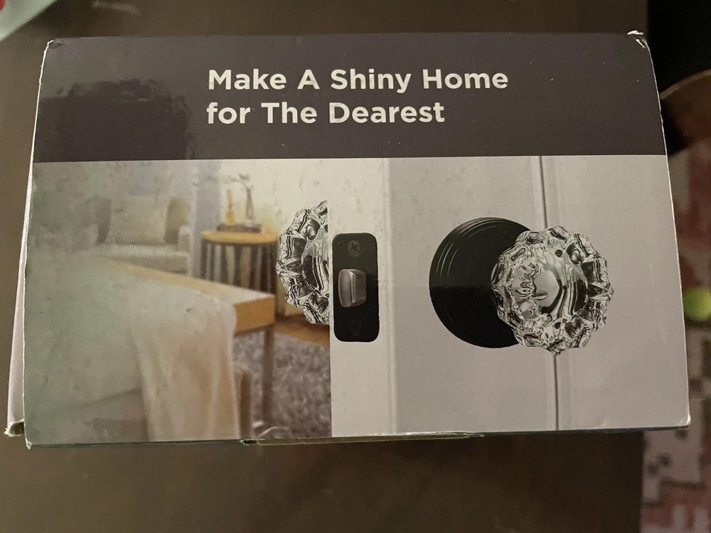 Crystal Door Knob Set NIB