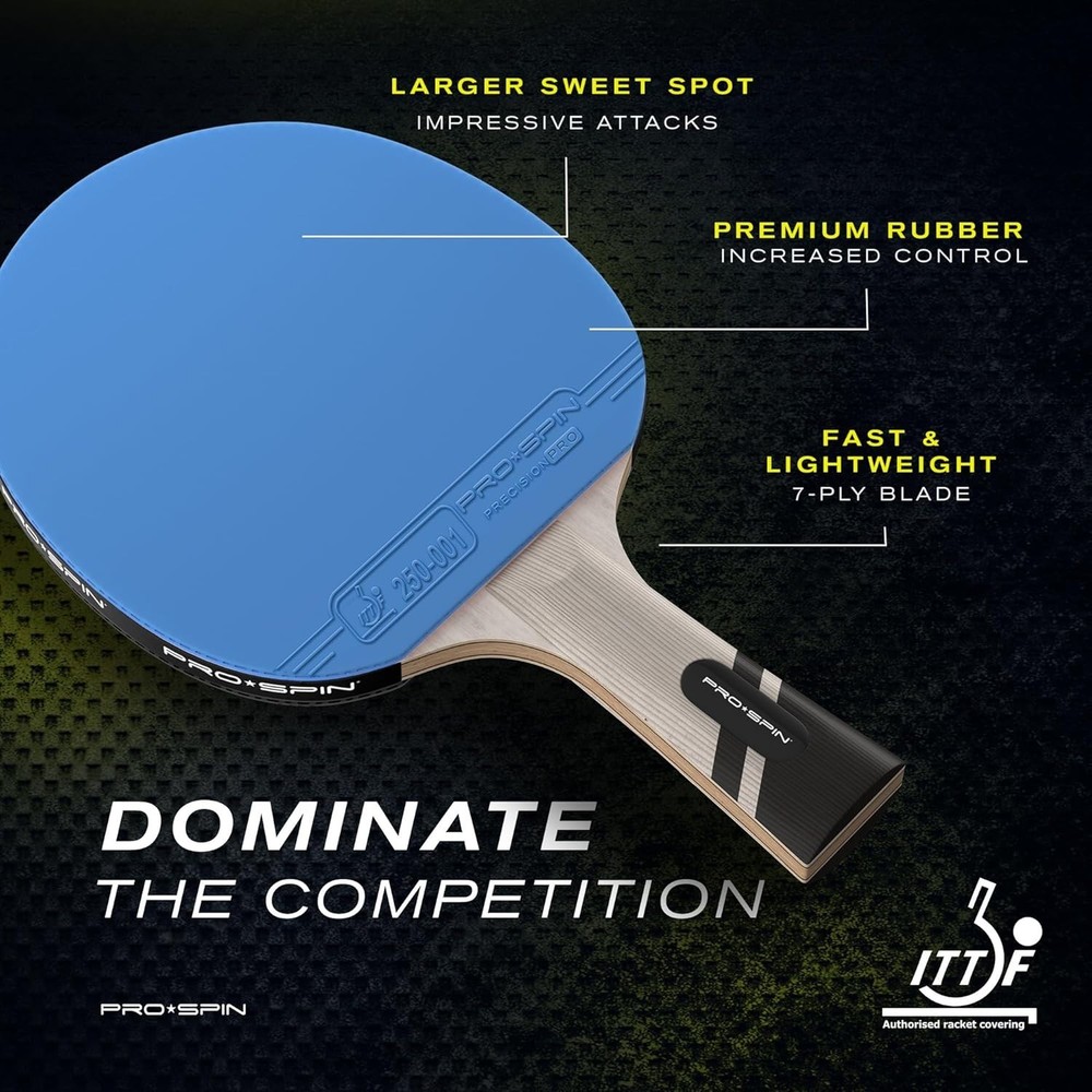 Professional Table Tennis Rackets with Rubber