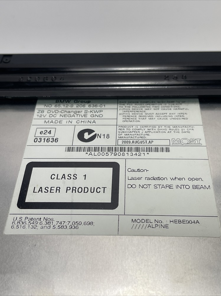 2007 - 2010 BMW X5 E70 E71 DVD CD Disk Player OEM 9 219 974
