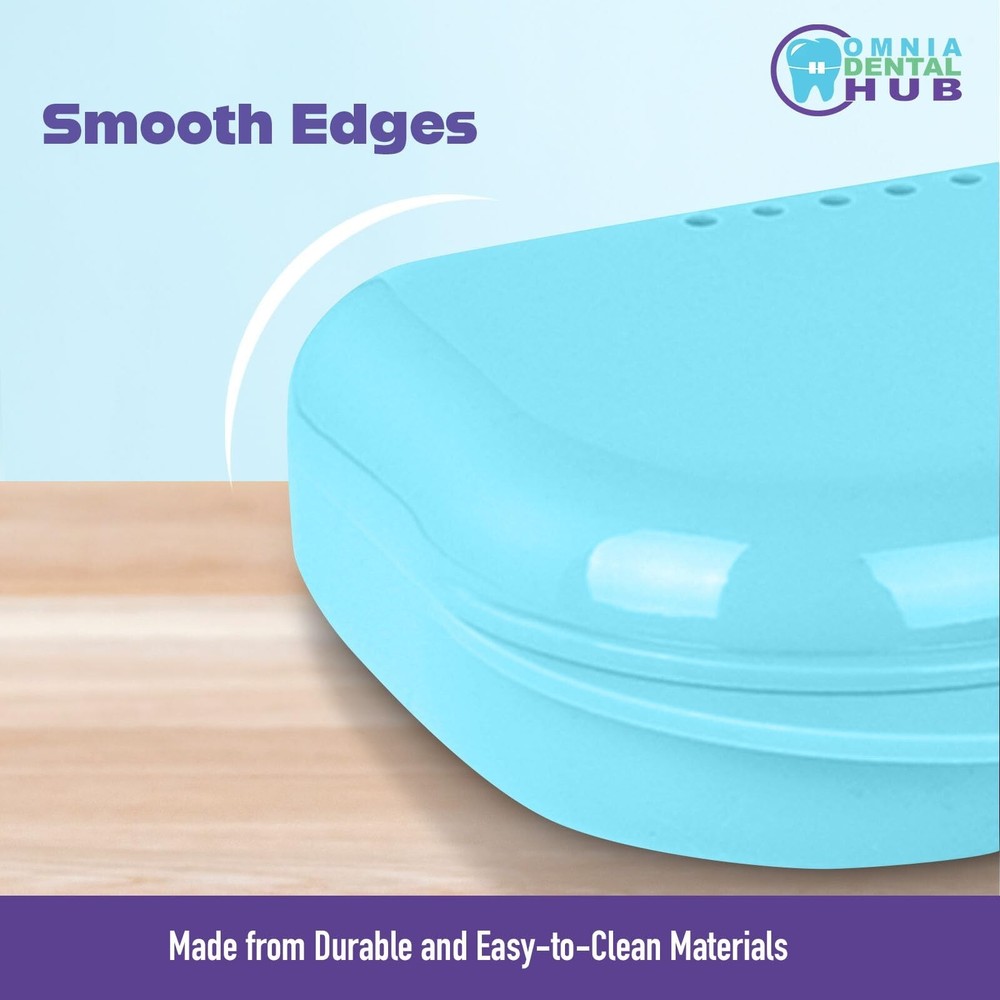 Dental Grade Trapezoid Denture Retainer Tooth Case Denture Storage Boxes