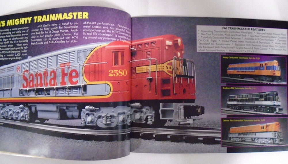MTH ELETRIC TRAINS SPRING 1996 CATALOG & PRICE GUIDE