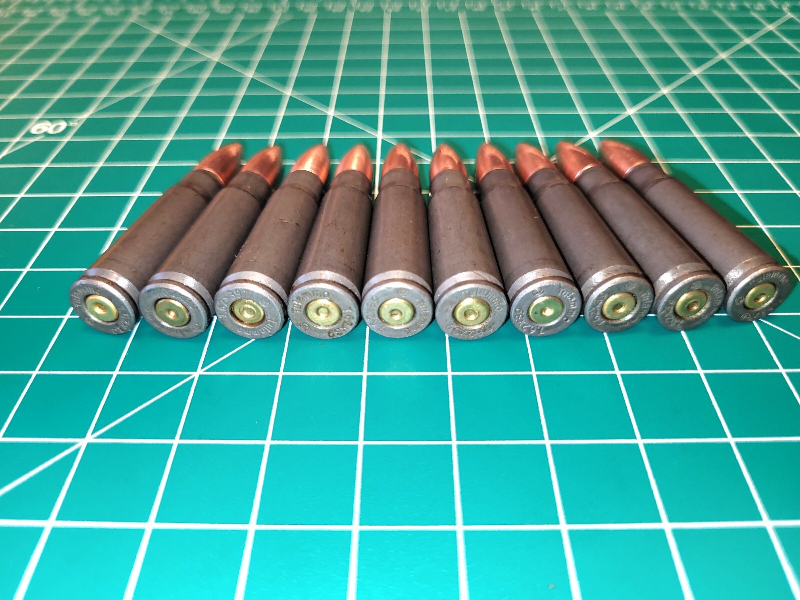 7.62x39 Snap Caps Training Aids On SKS Stripper Clip 10 Pack Steel Case