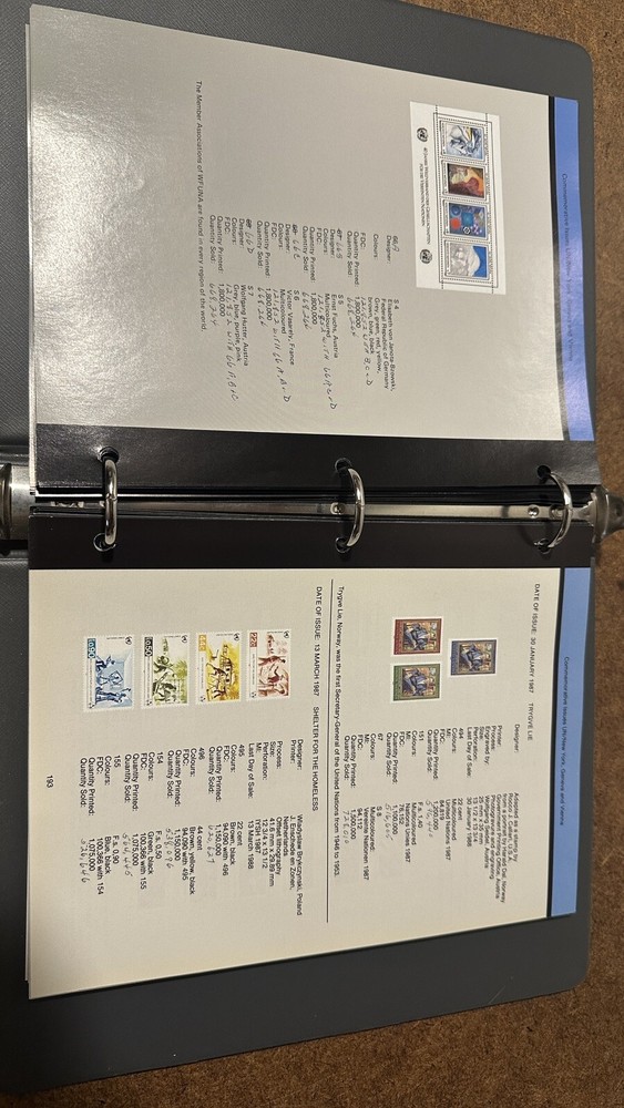 SCOTT UNITED NATIONS Postal Stamp Administration Album Catalog Book 1951-1994