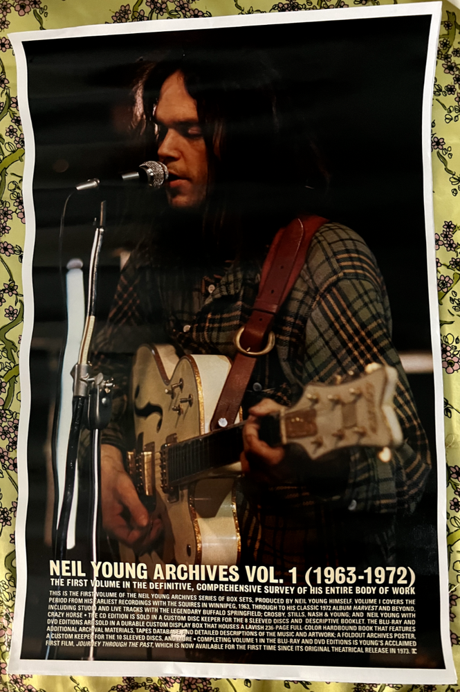 Neil Young "Neil Young Archives Vol. 1 (1963 - 1972)" 2009 Record Store Poster