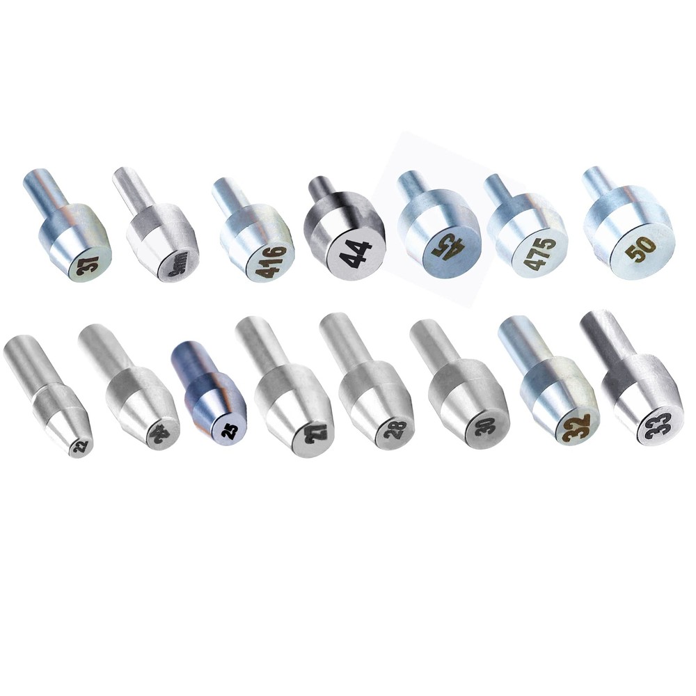 Reloading Case Trimmer Cutters and Pilot Bits (Shaft 3/16", 15 Sizes Pilot Set)