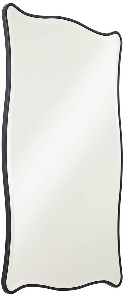 Hayes Matte Black 26" x 40" Rectangular Wall Mirror