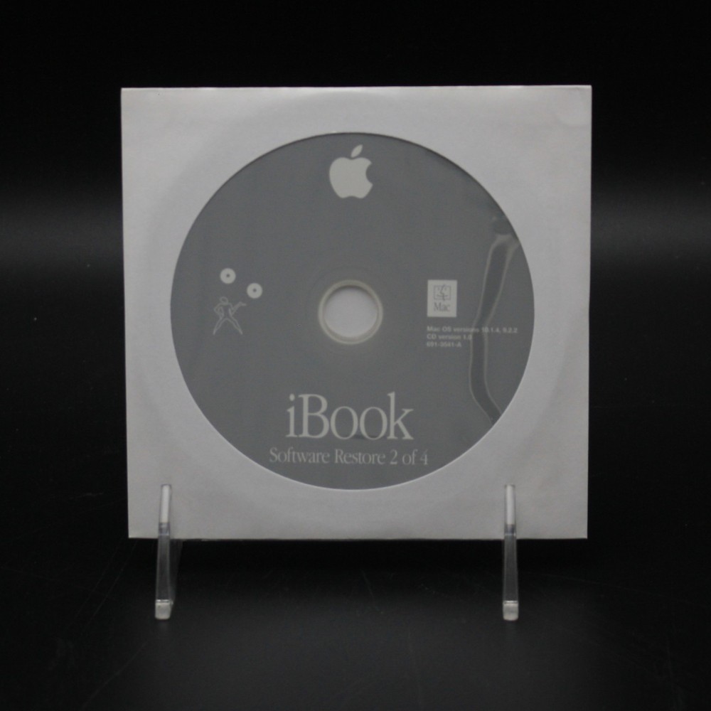 iBook Mac OS 9 & X 10.1.4 Install 2002 Disc 1, 2 ,3, 4 Plus Software
