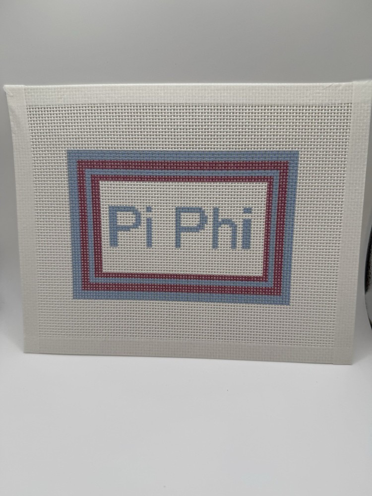 Pi Phi Needlepoint Canvas