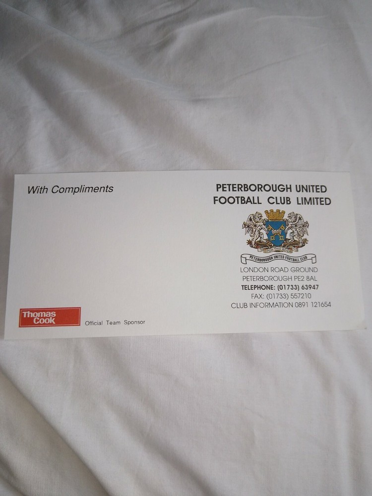 Peterborough United With Compliments Slip