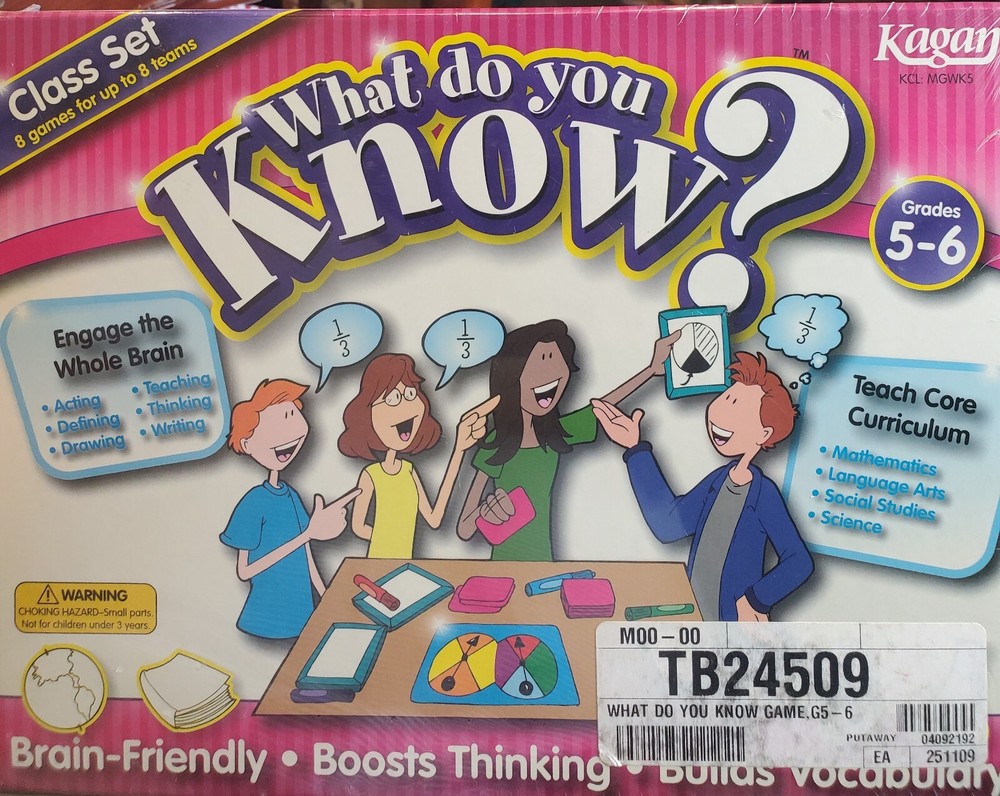 Kagan Cooperative Learning Class game set "What do you Know?"