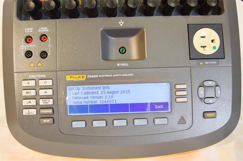 Fluke ESA620 Electrical Safety Analyzer with Software & Accessories