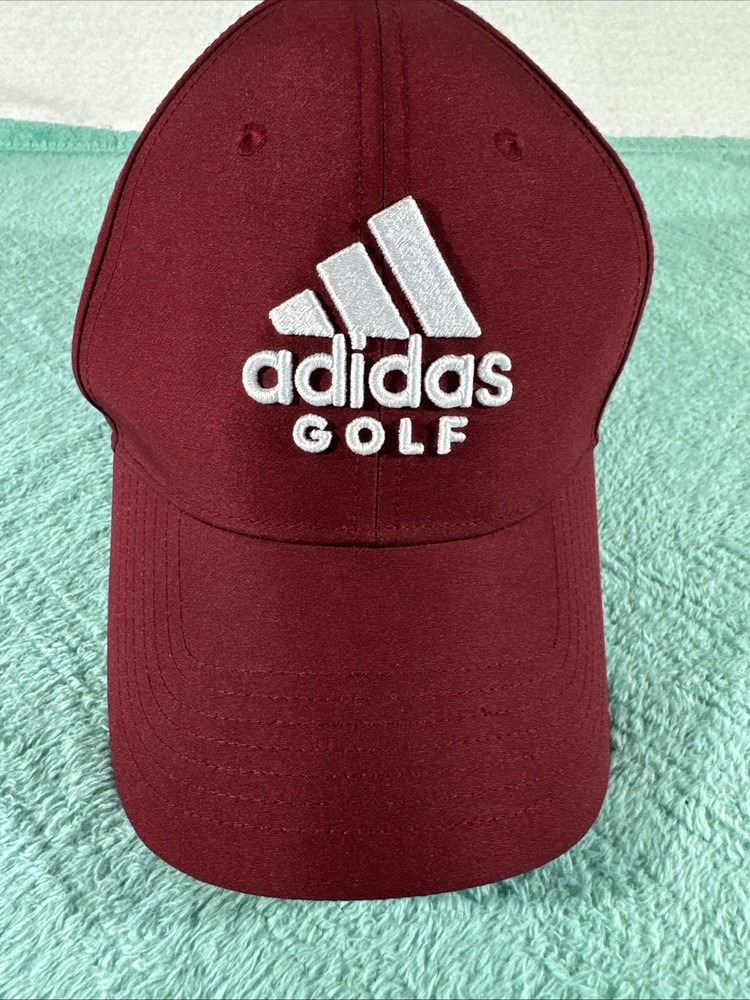 ADIDAS Golf Cap Hat Performance Adjustable Strapback Men Red One Size