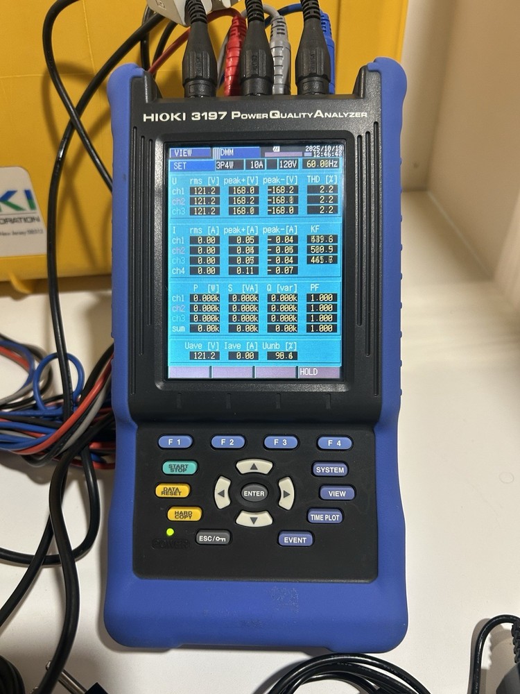 Hioki 3197 Three Phase HandHeld Power Quality Analyzer Meter