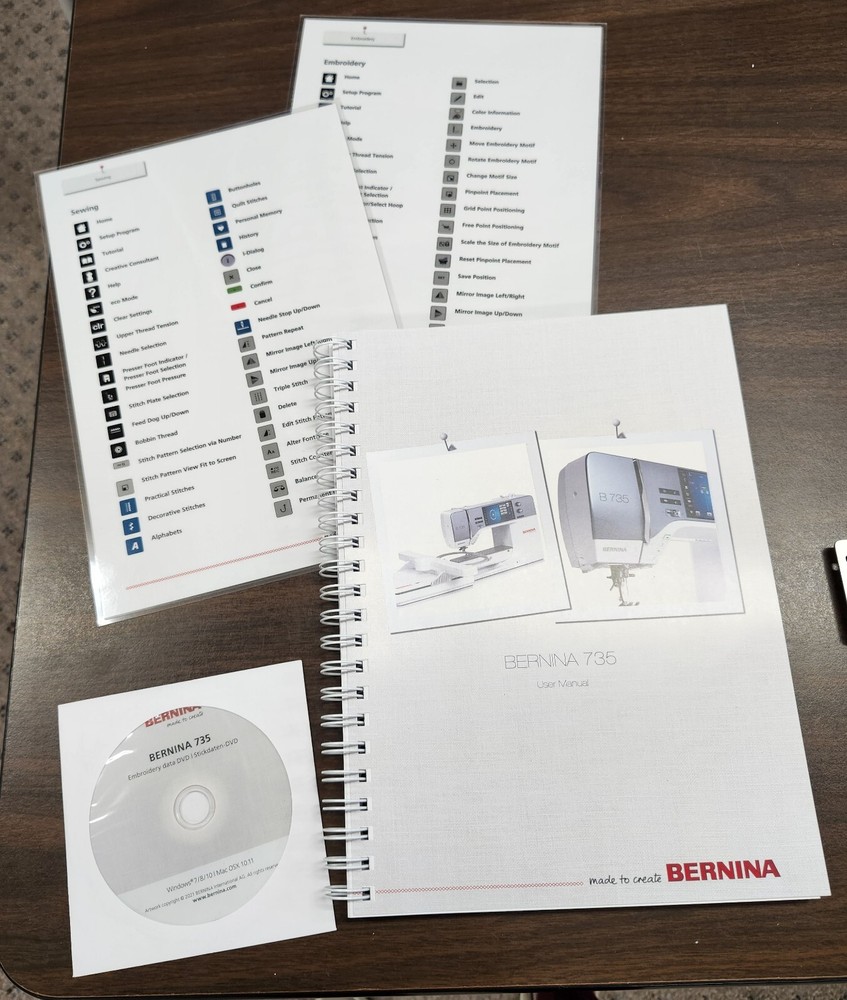 Bernina 735 Sewing Machine! Professionally Serviced!