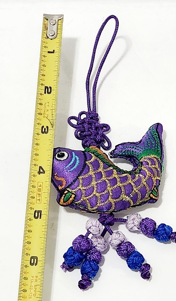 New Chinese Decorative Knott 3" width X 6.5" Long, Fish