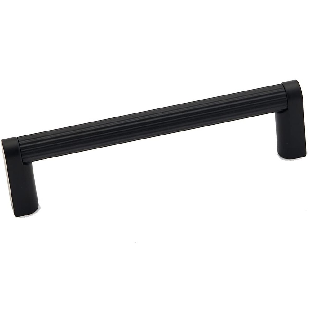 Alno A2904-4-MB Alta Moda 4" Pull Ribbed Bar Matte Black