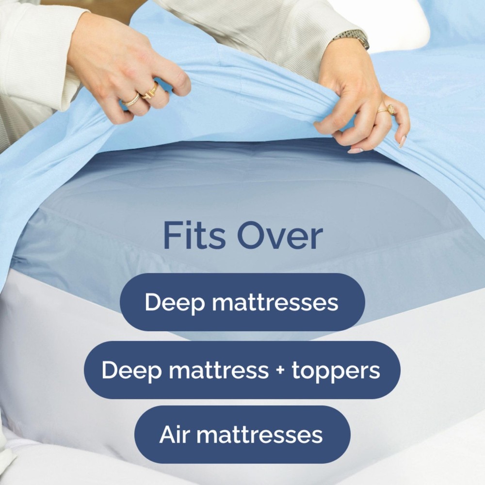 Extra Deep Pockets 400 Thread Count 100% Cotton 3 Piece Twin Size Bedding She...