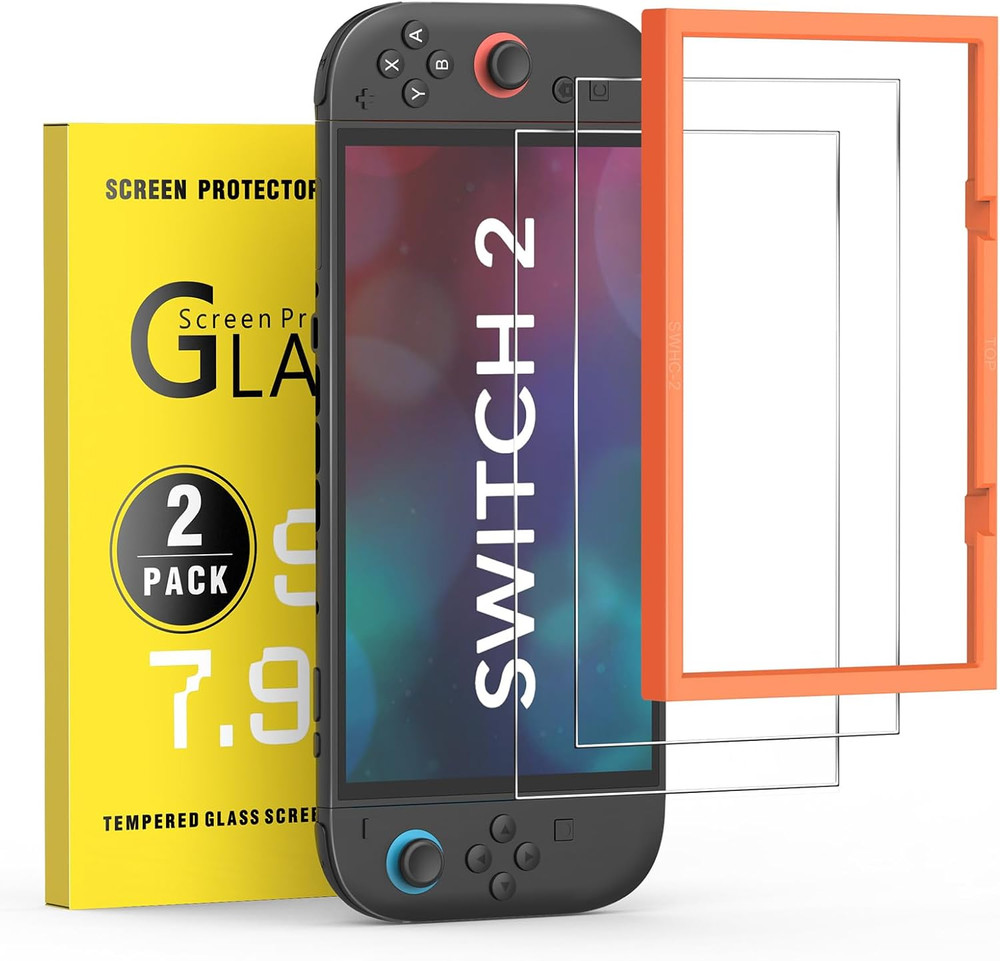 2-Pack Screen Protector for Nintendo Switch 2 [7.9''] 2025 Tempered Glass with A