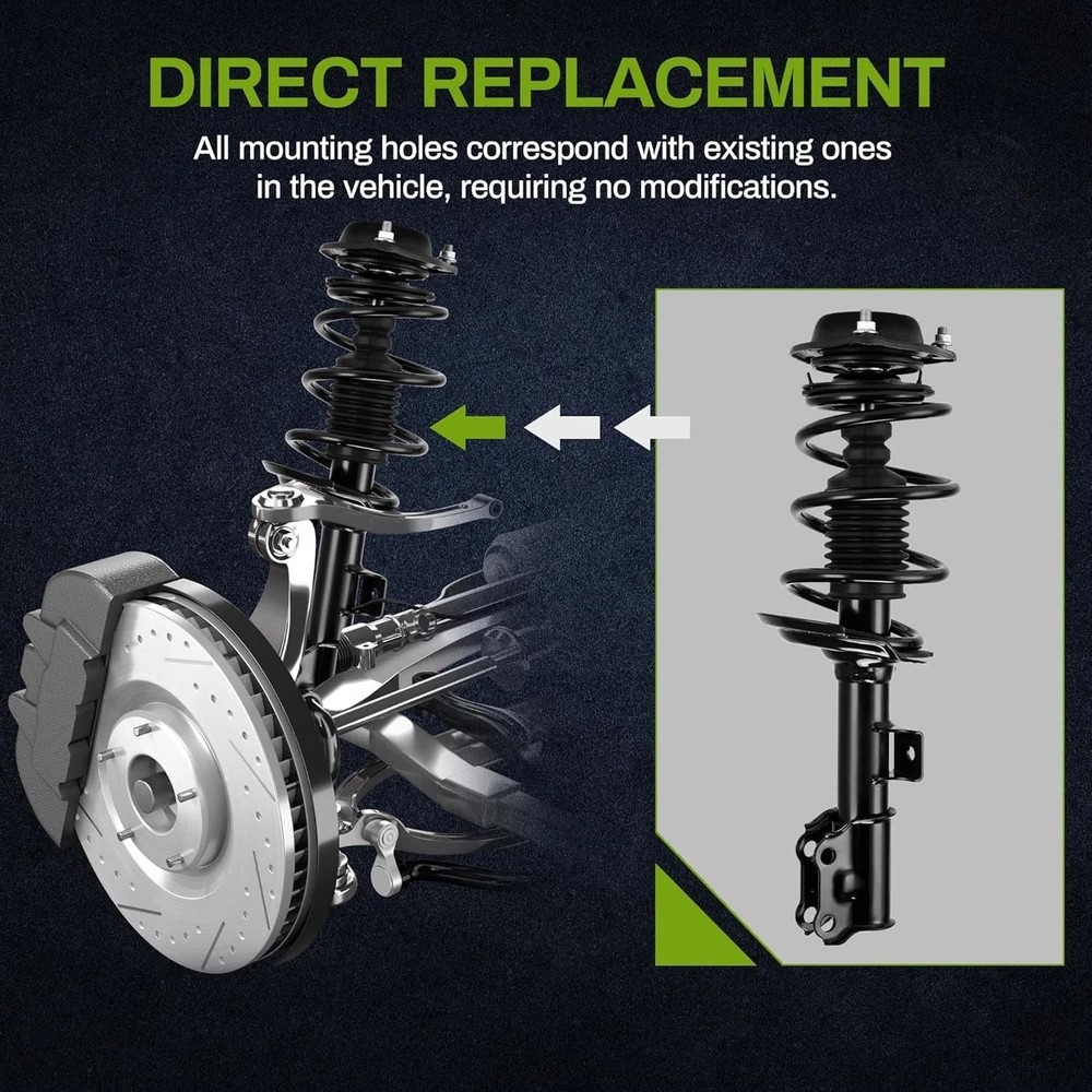 Front Struts Pair for Hyundai Elantra 2011-2016