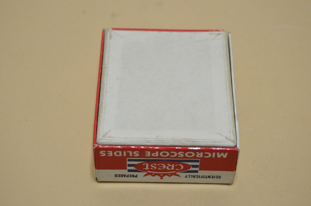 Vintage Crest Prepared Microscope Slides