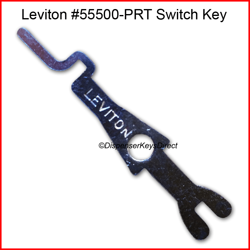 Leviton #55500-PRT - Tamper Proof Electrical Switch Key - (6/pack)