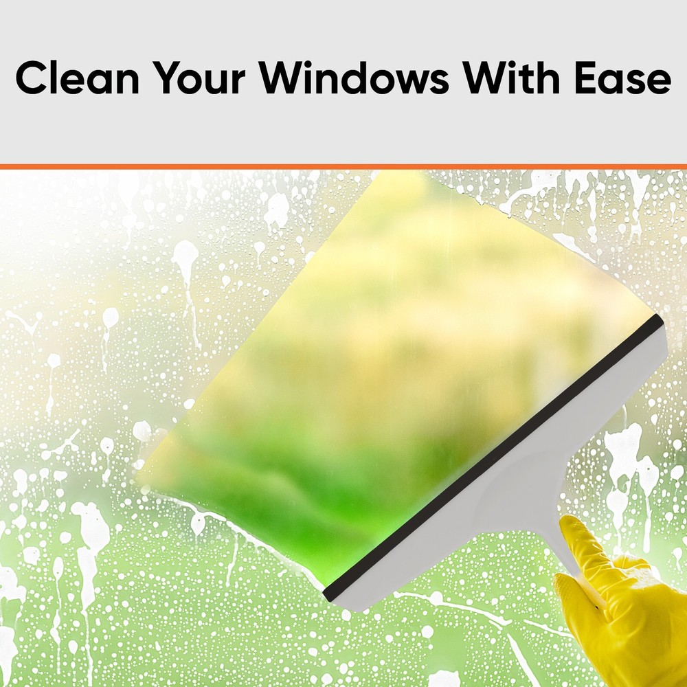 10" Grey Rubber Squeegee with Hanging Loop 2-Pack