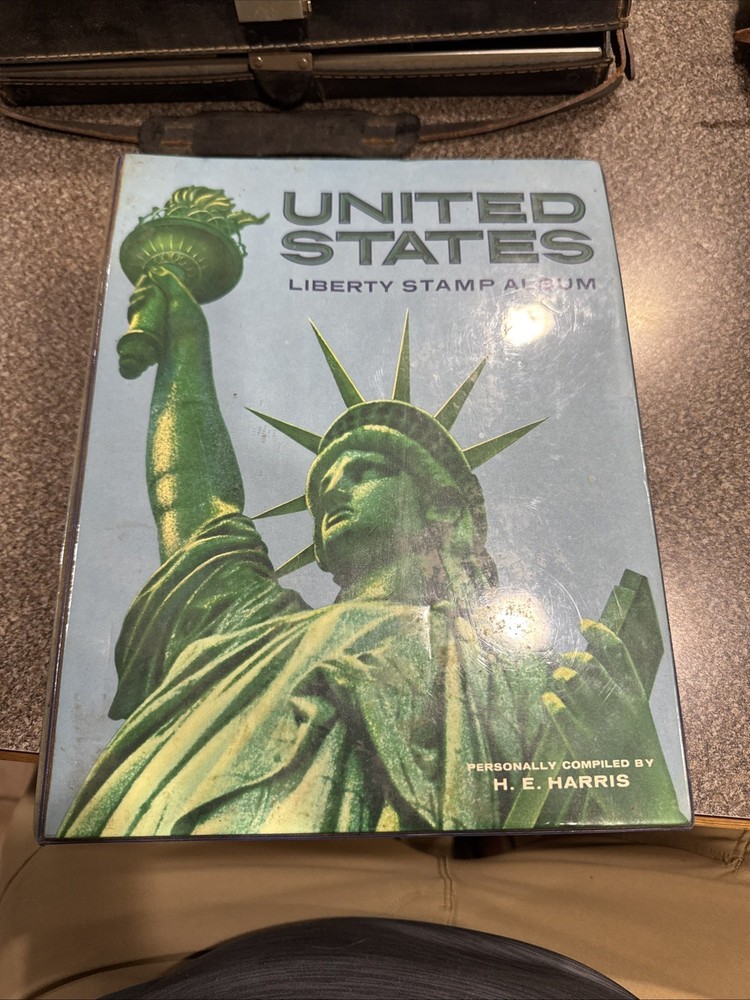 US Liberty Stamp Album 1978 H.E. Harris - Mix of Used/Unused Stamps