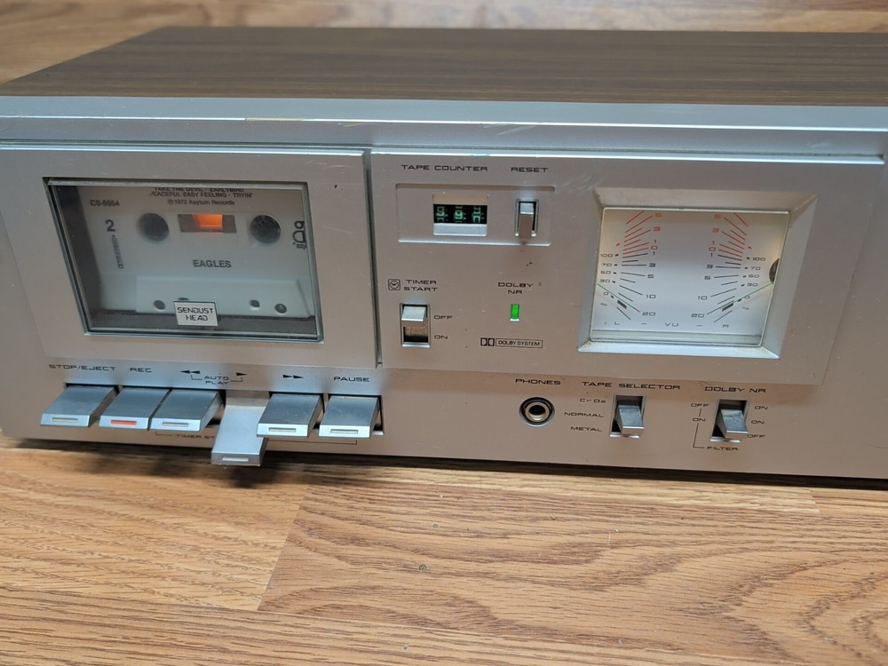 AKAI Stereo Cassette Deck CS-MO1A Working Condition READ