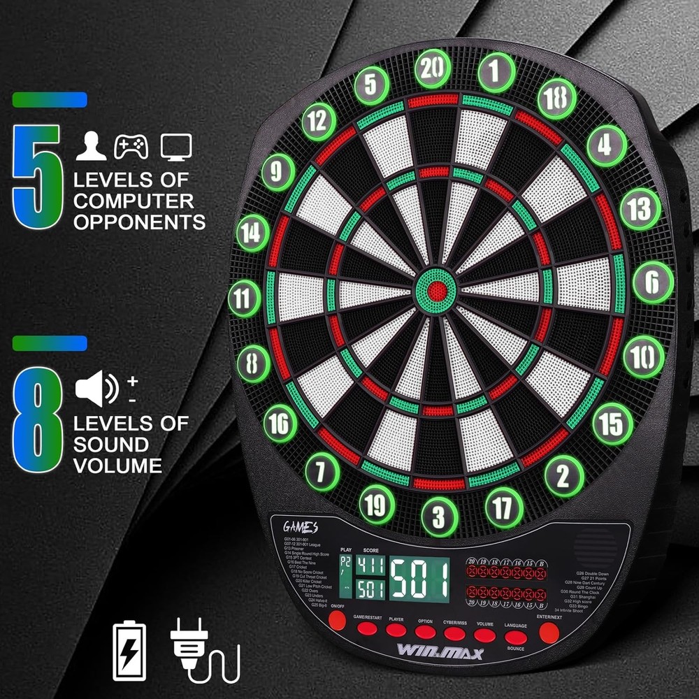 Electronic Dart Board Game Set