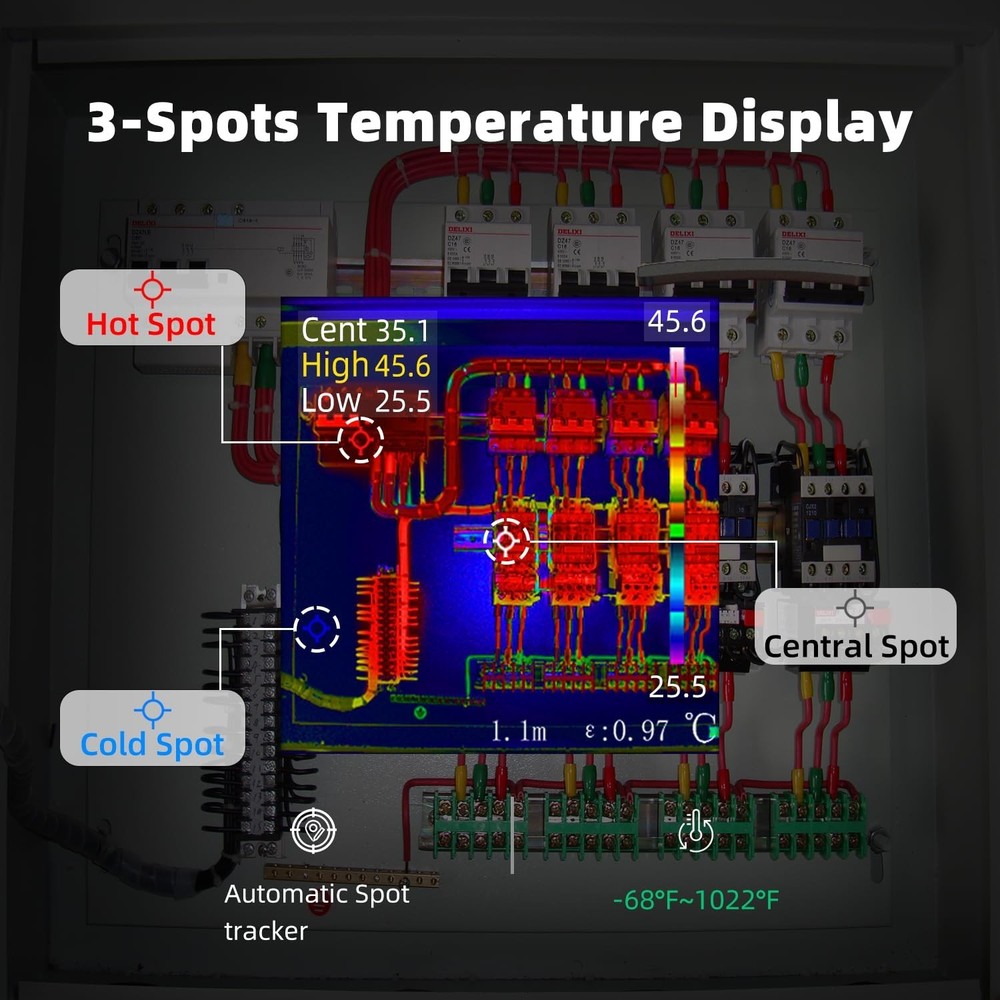 BSIDE Thermal Imaging Camera Multimeter 320×320 Resolution with 20000 Words