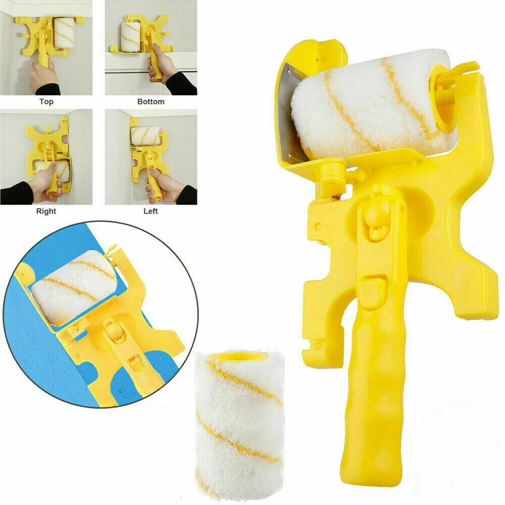 Multifunctional Clean-Cut Paint Edger Roller Brush Safe Tool Wall Corner Ceiling