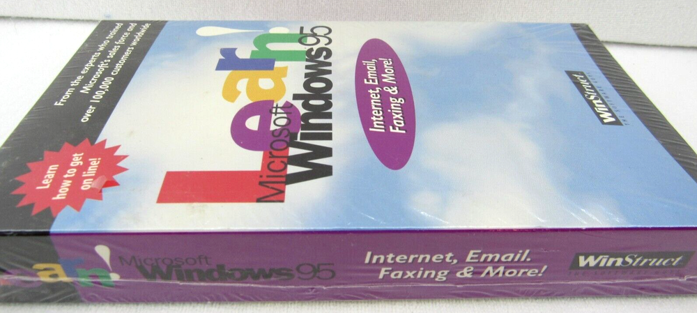 Learn Microsoft Windows 95 VHS by WinStruct ~ Internet Email Fax NEW!