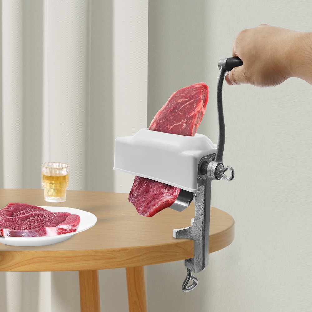 Meat Tenderizer Cuber Steak Machine Hand Crank Flatten Kitchen butchers Tool