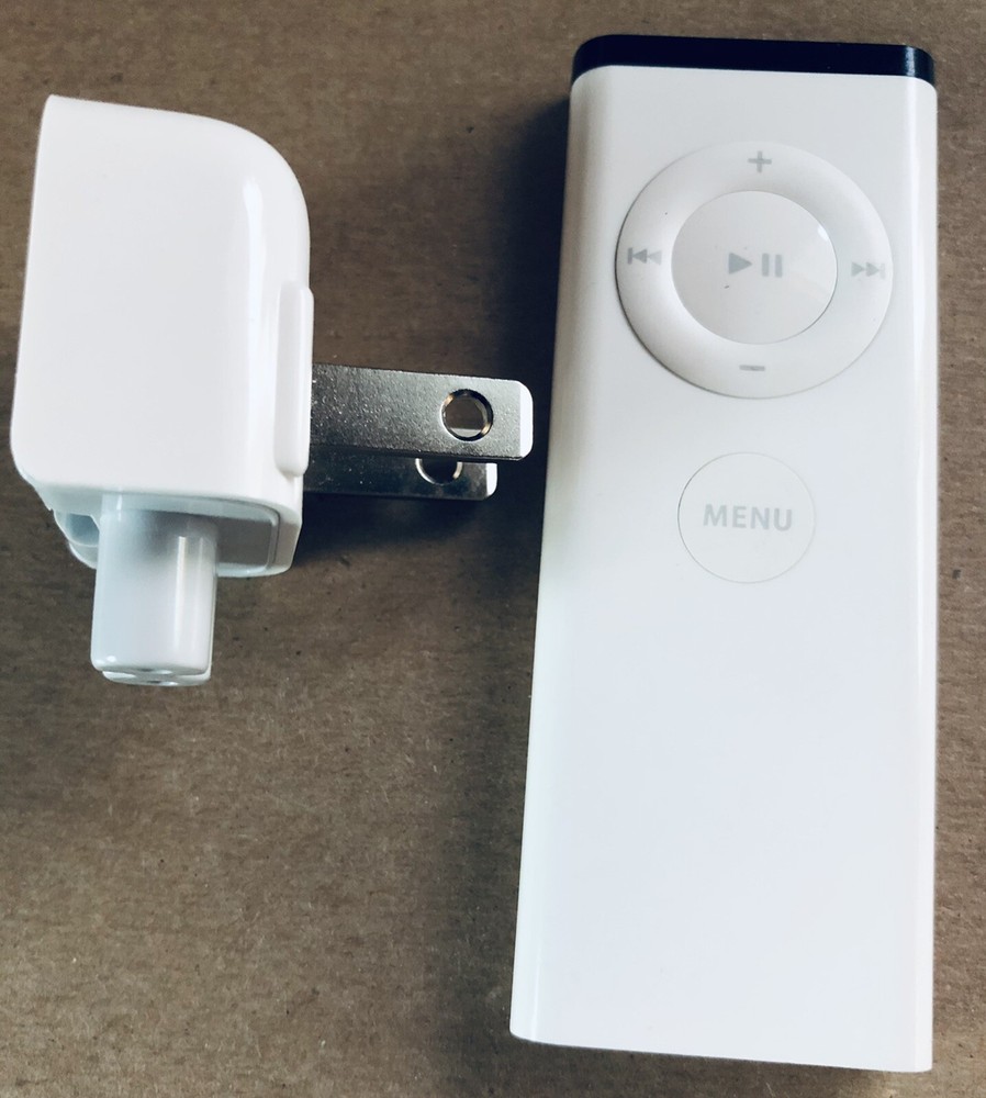 OEM Apple A1156 Remote Control TV MacBook iMac Mac AC Wall Adapter 2 PRONG Plug