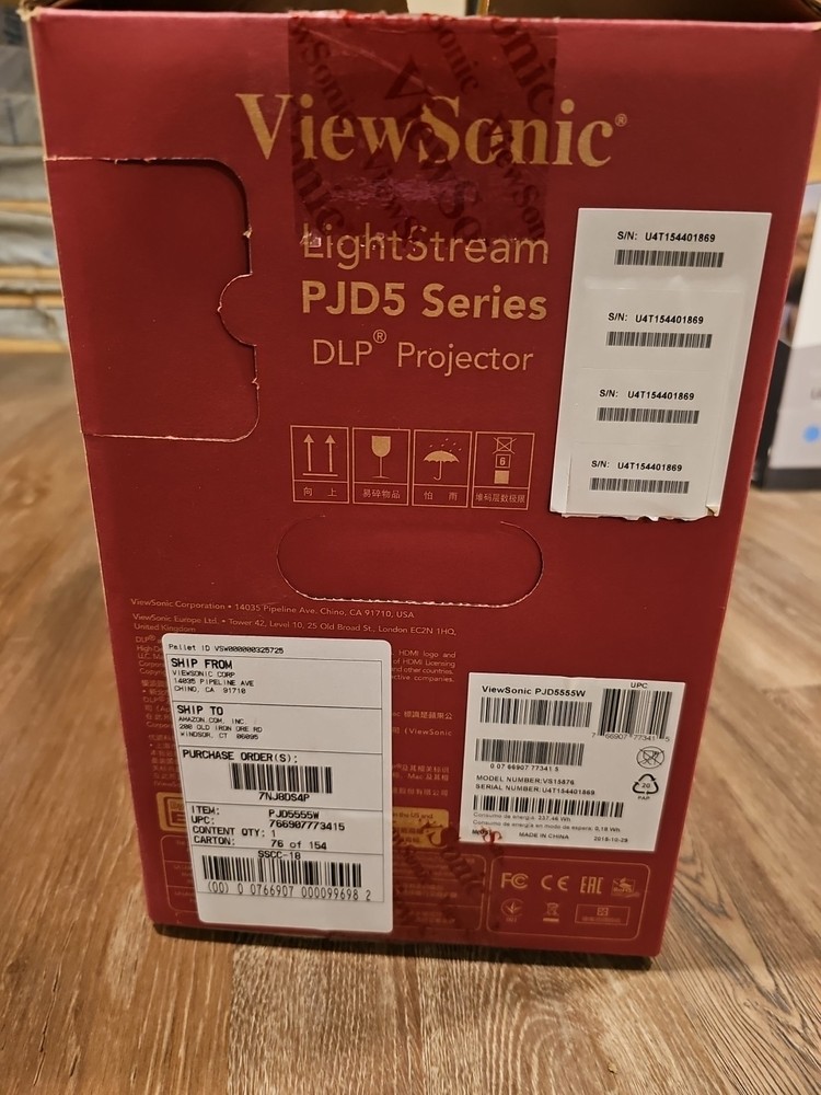 ViewSonic PJD5555W LightStream DLP Projector