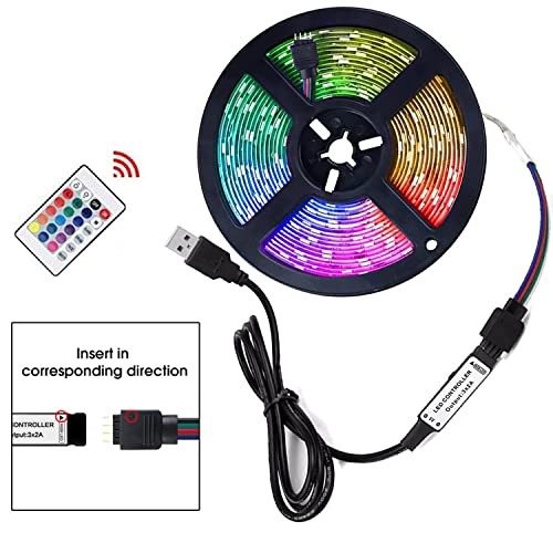 DC 5V 24 Key IR Remote Controller with 1m USB Inline IR Controller for 5050