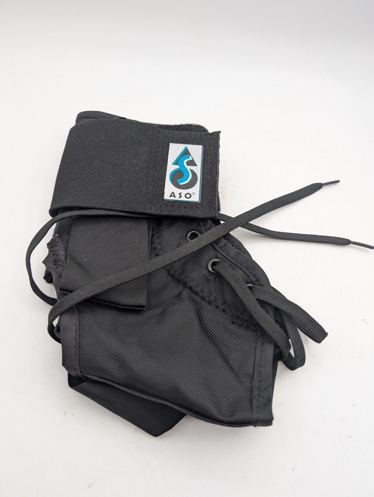 ASO Ankle Stabilizing Orthosis W/inserts (Black, Medium)