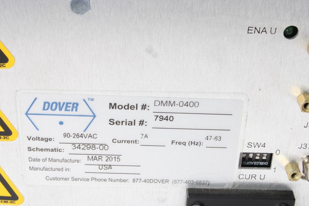 Dover DMM 0400 Motion Controller Unit