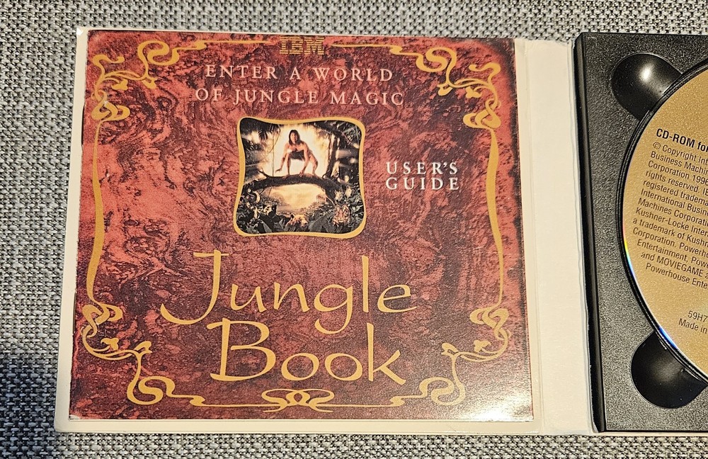 Jungle Book Cd Rom Game IBM interactive Windows 95 Or Higher
