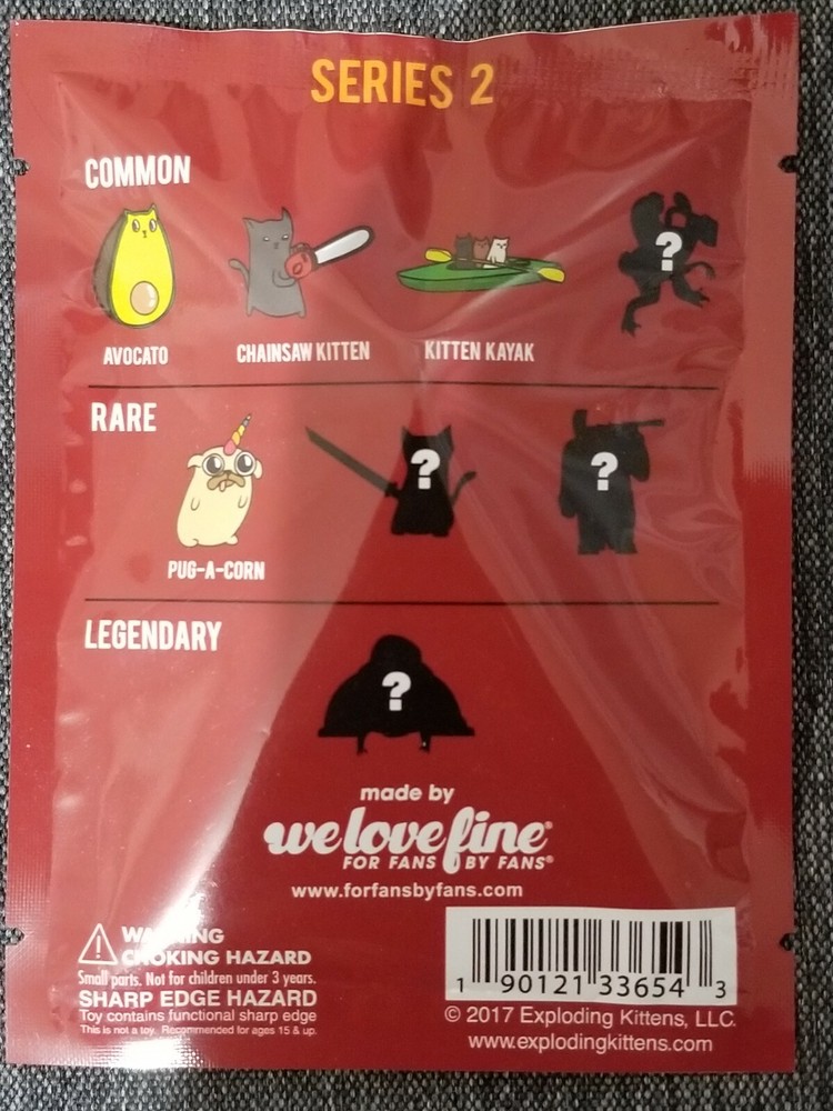 Exploding Kittens pin pack Series 2 Pax West sealed unopened official