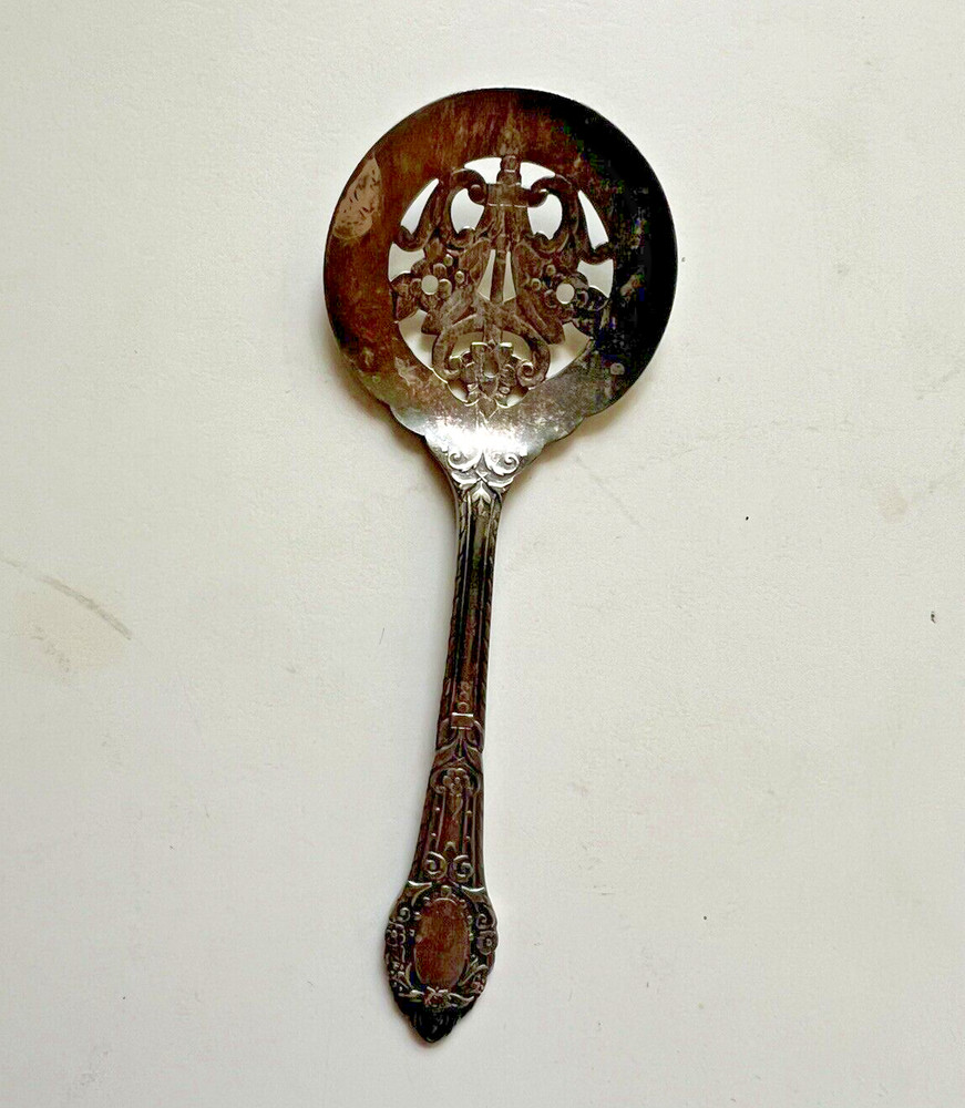 Community Plate RENDEZVOUS Pattern Bonbon or Nut Server Silverplate Spoon