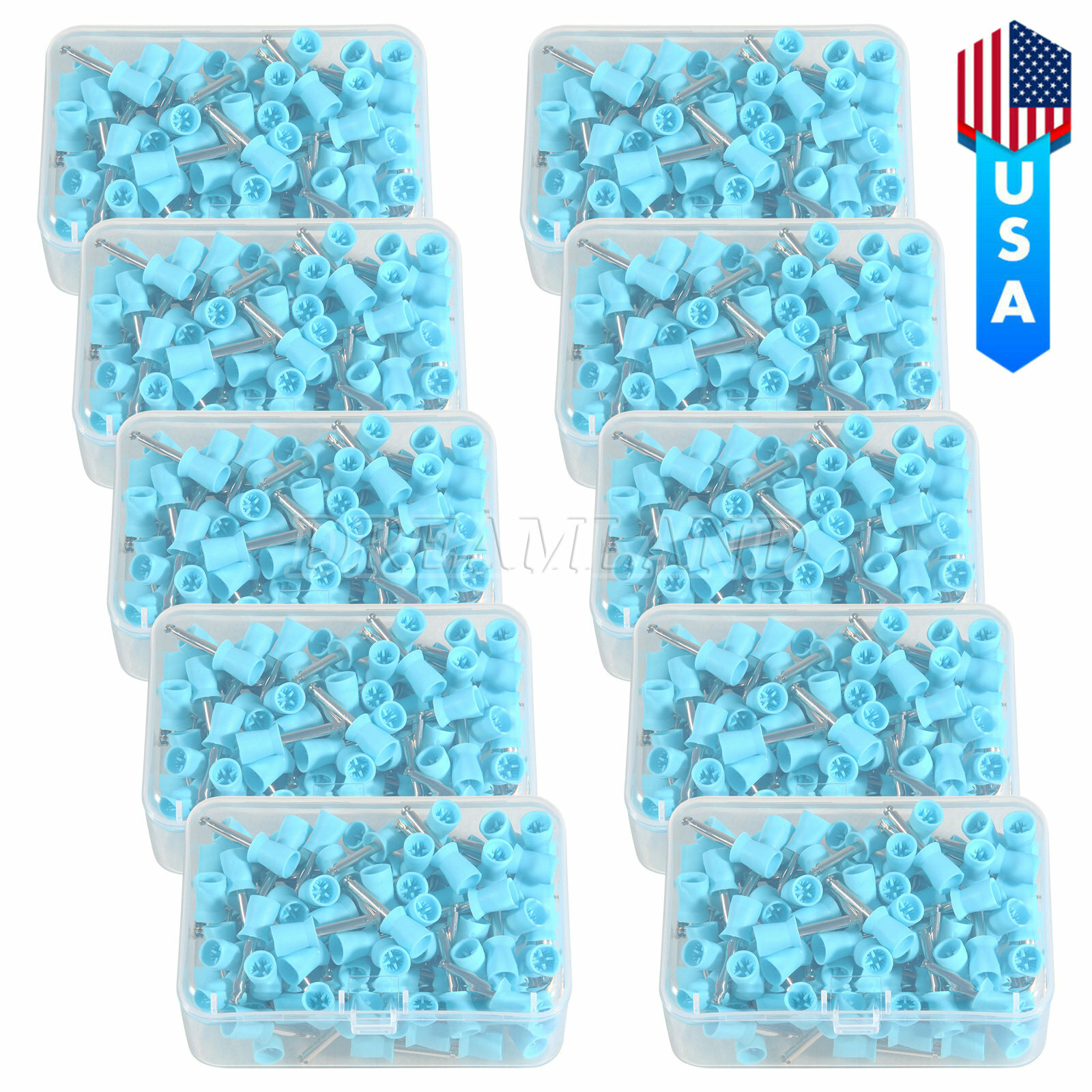 100-1000*Dental Rubber Prophy Tooth Teeth Polish Polishing Cups Latch Type Brush