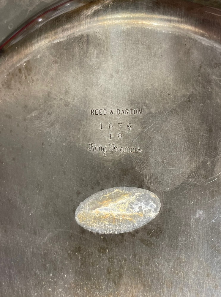 REED & BARTON SILVER KING FRANCIS PATTERN EXTRA LARGE FLAT SERVING TRAY PLATTER