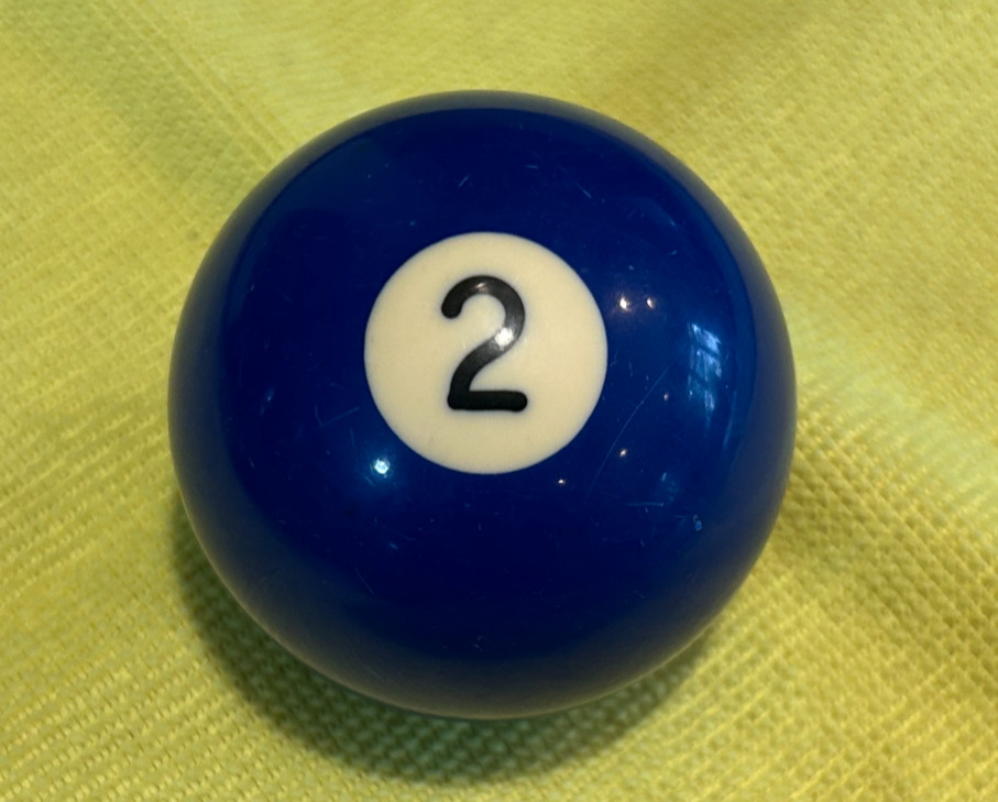 Replacement #2 Billiard Pool Ball  2 1/4" Diameter